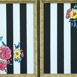 Striped Florals (pair)